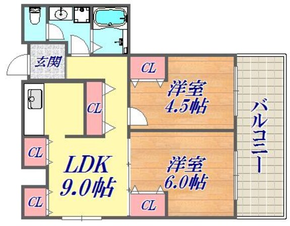 昭和レジデンスの物件間取画像